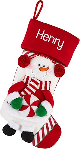 Miniatura 9 de Let's Make Memories - Medias navideñas personalizadas para la familia - Bordadas - De felpa 3D - Decoración navideña - 8"x18" - Familia bastón