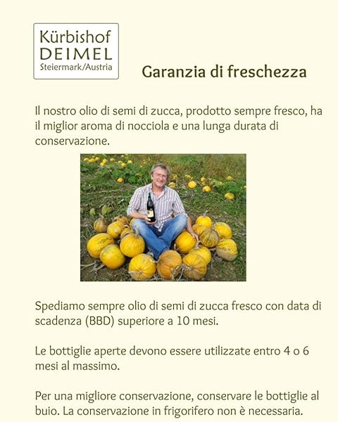 Kürbishof DEIMEL Steiermark/Austria Savings Offer 2 x 500 ml Pumpkin Seed Oil in Can - Original from Styria - Direct from Manufacturer - 3