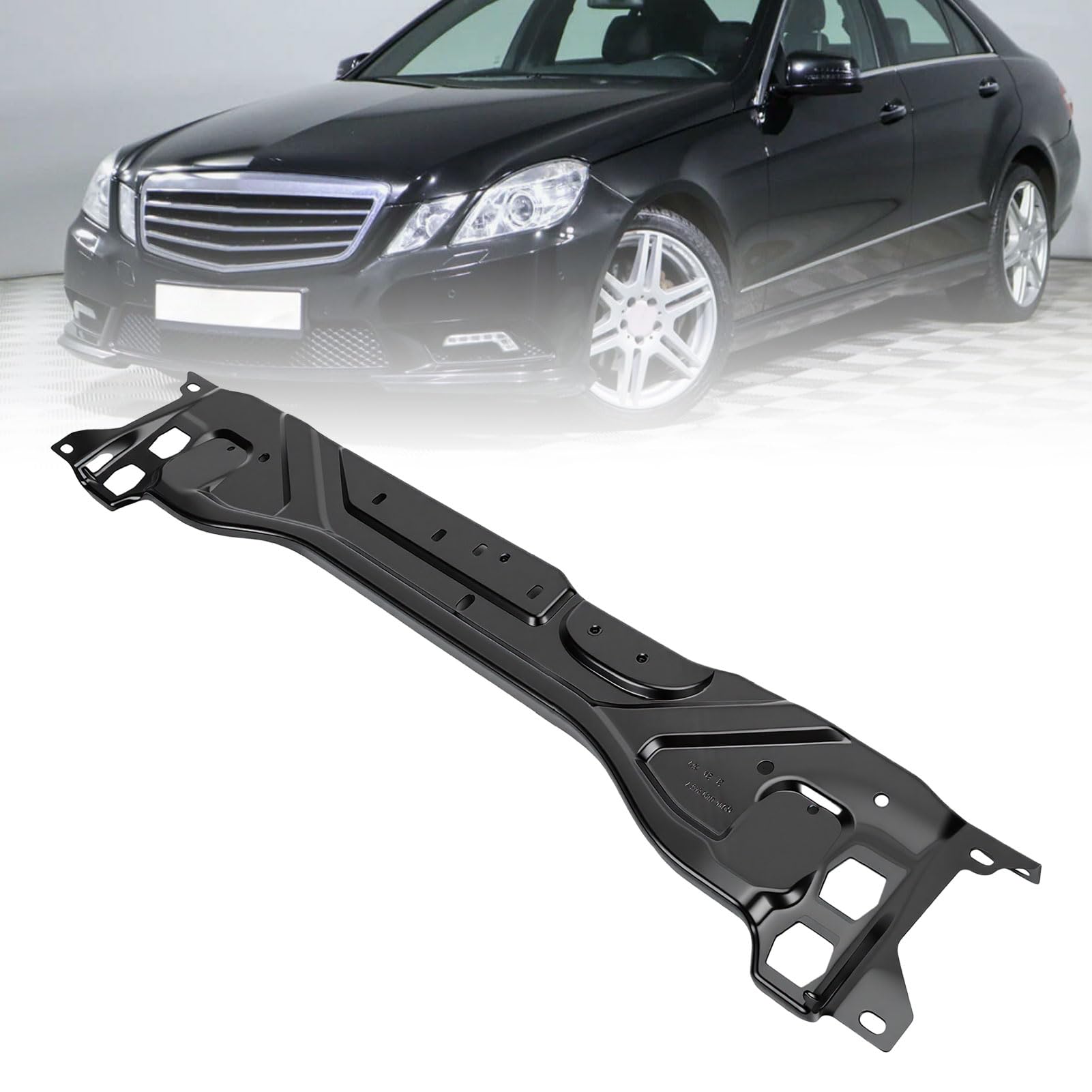Aramox Soporte de Radiador, Soporte de Montaje Negro de Aleación de Aluminio, 2126201100, for Reemplazo y Ajuste Directo de Vehículo | Para E-Class W212 2010-2016 AMG E63 2013-2016, soporte radiador