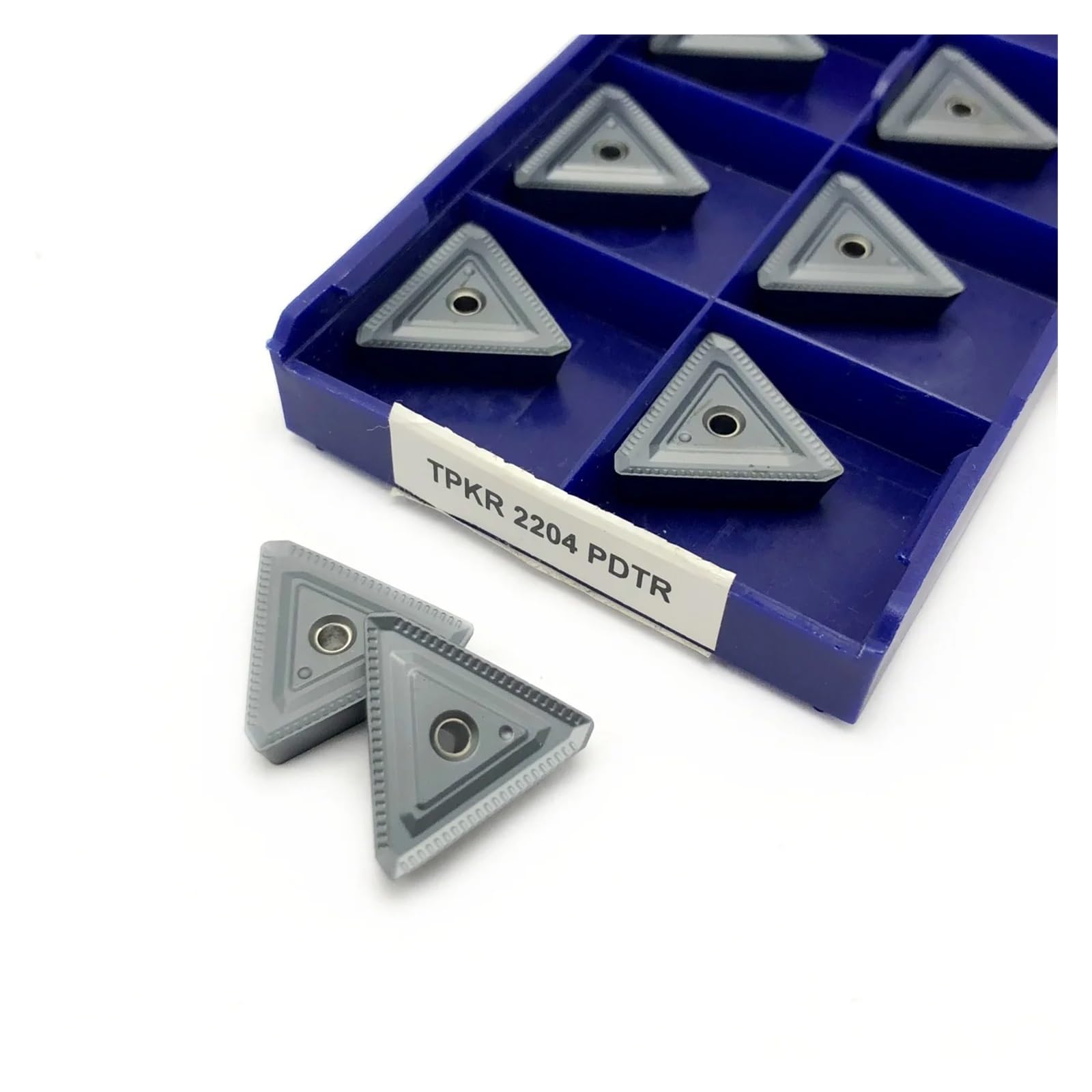 Plaquette TPKR2204 NN LT30 en carbure pour le tournage de l'acier inoxydable en lot de 10 pièces