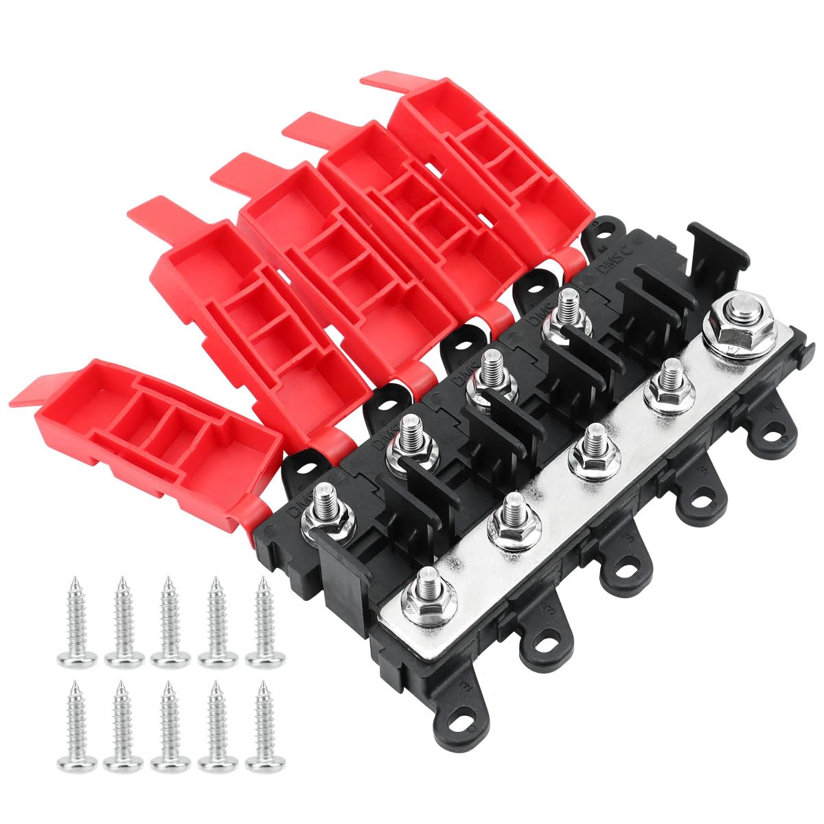 MIDI AMI Fuse Holder 200A 1 in 3 Out BDFS AMI Power Distribution Module for Car Truck RV Boat Marine ATV Audio Applications