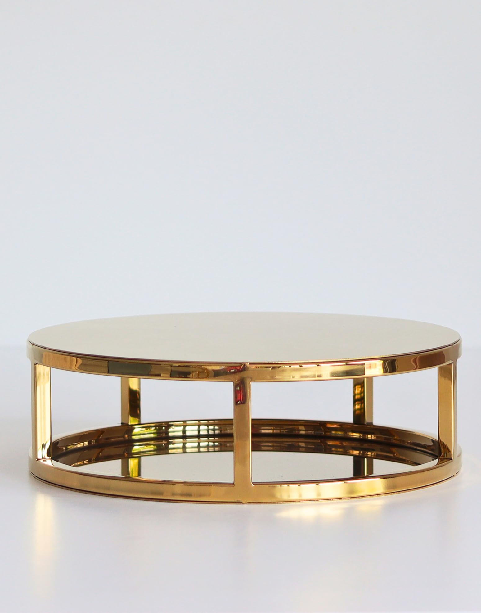 Prop Options Metallic Gold 10" Round Cake Separator