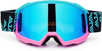 Motorcycle Goggles Men Women,UV400 protection Dirt Bike ATV MX DH Goggles Glasses,Anti-Slip Strap,Scratch-Proof
