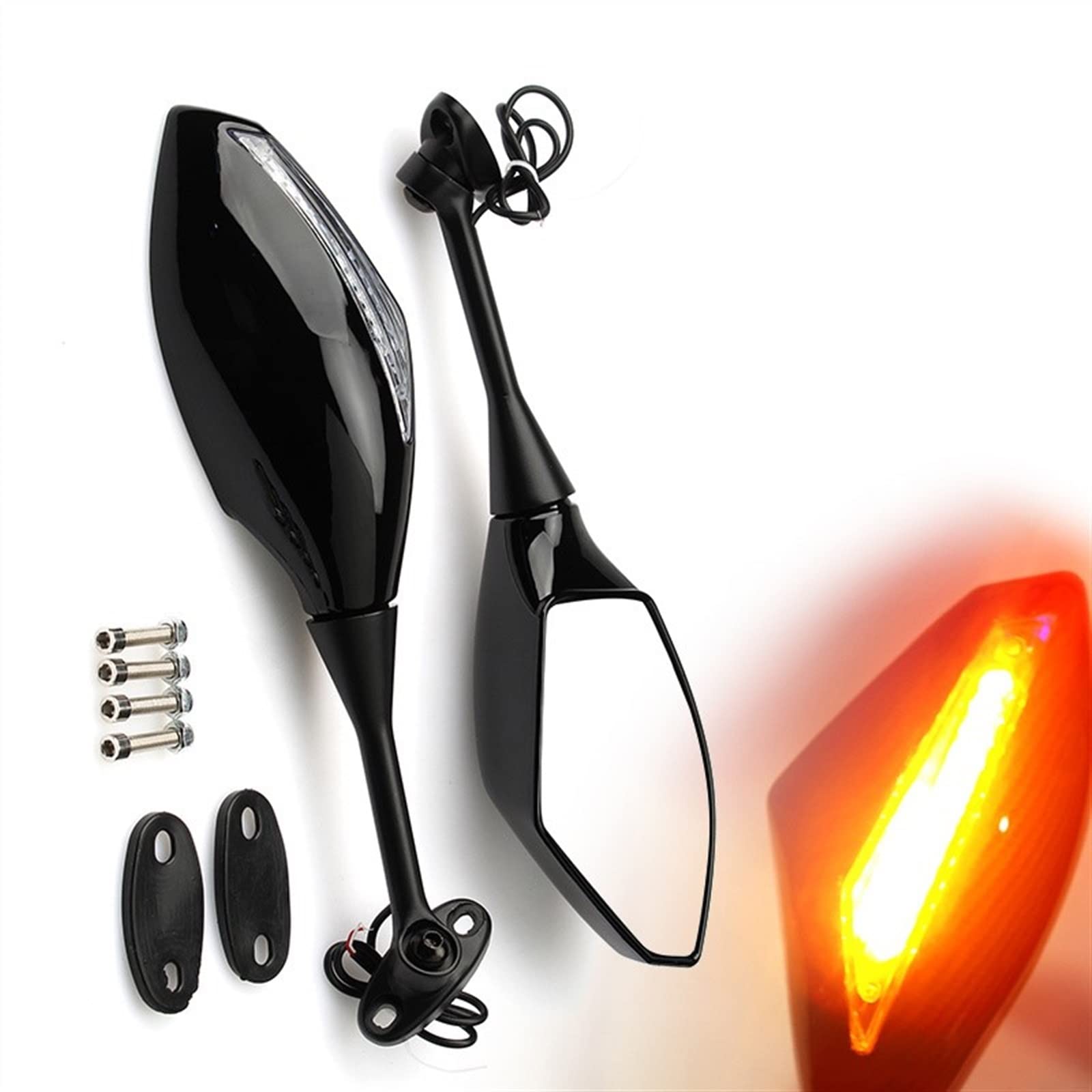 Rétroviseur LED moto anti vibration pour visibilité optimale CBR 1000RR