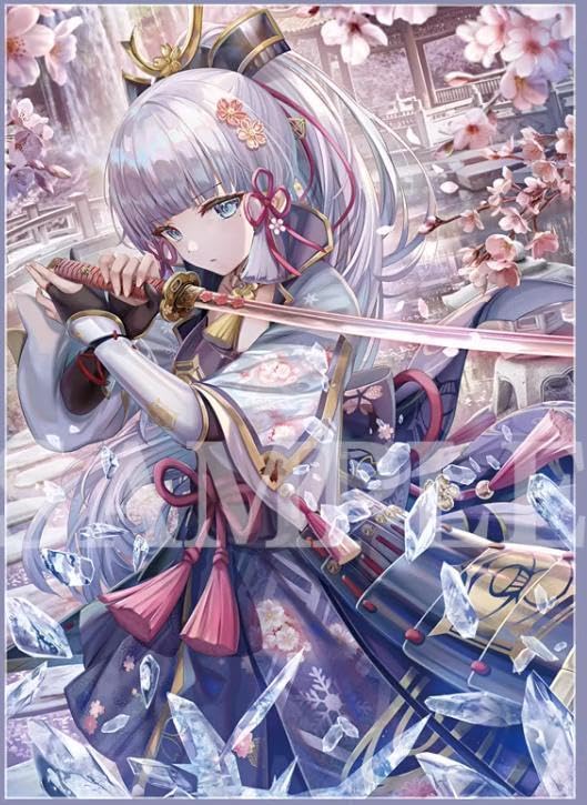 Amazon.co.jp: カード スリーブ 60枚入り 67×92 原神 神里綾華 B