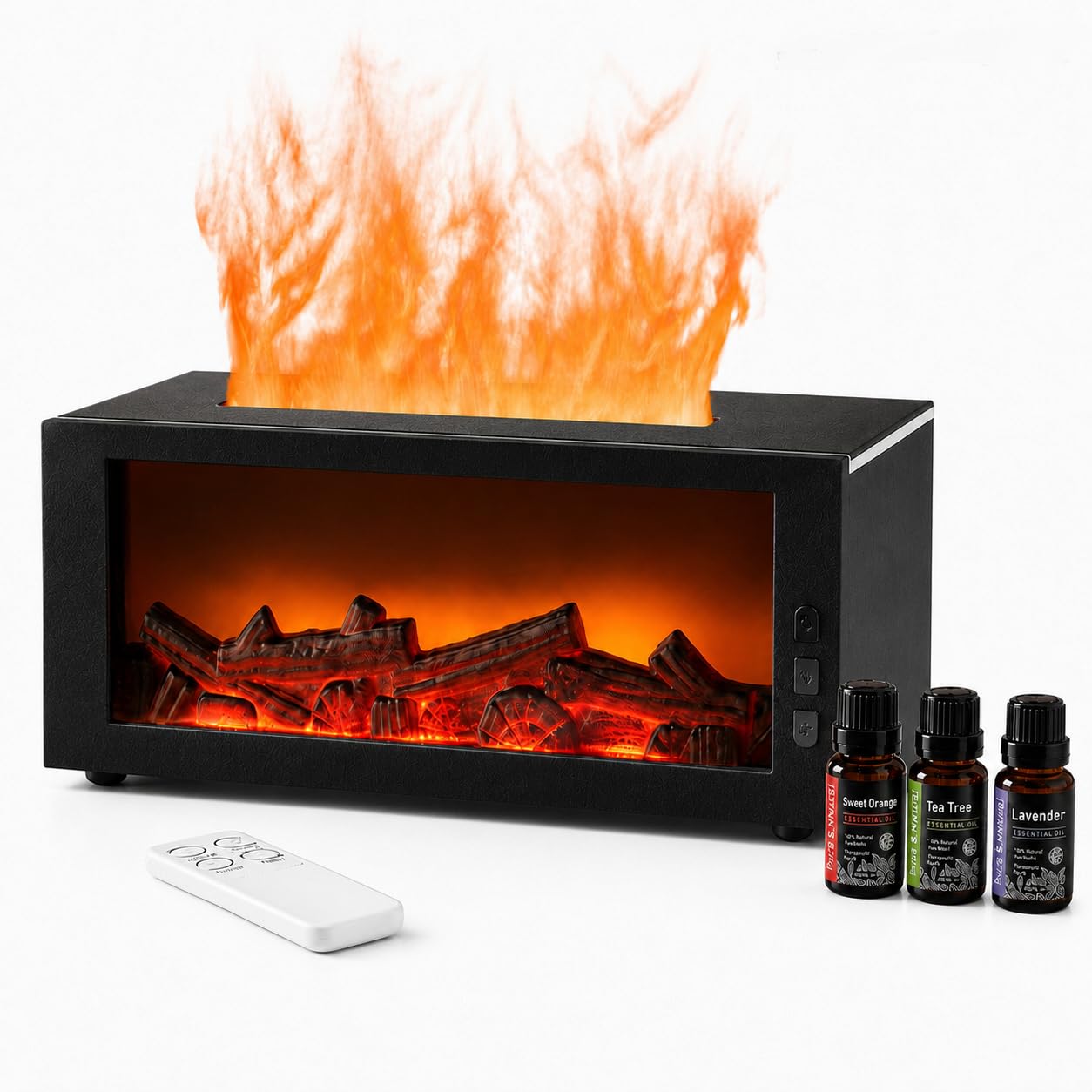 Photo 1 of Generic 300ml Fireplace Flame Aromatherapy Diffuser