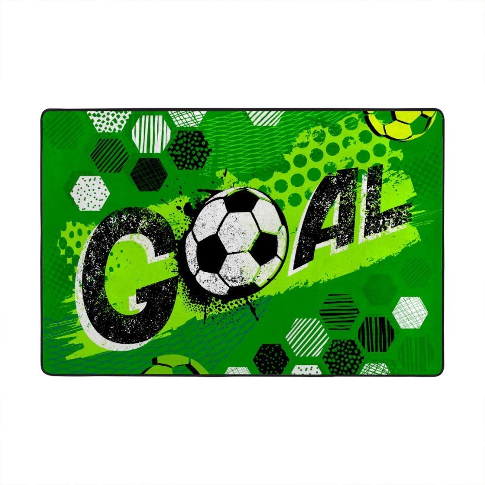 Tapis de football vert 203 x 147 cm Ruchen grand tapis de sol enfant