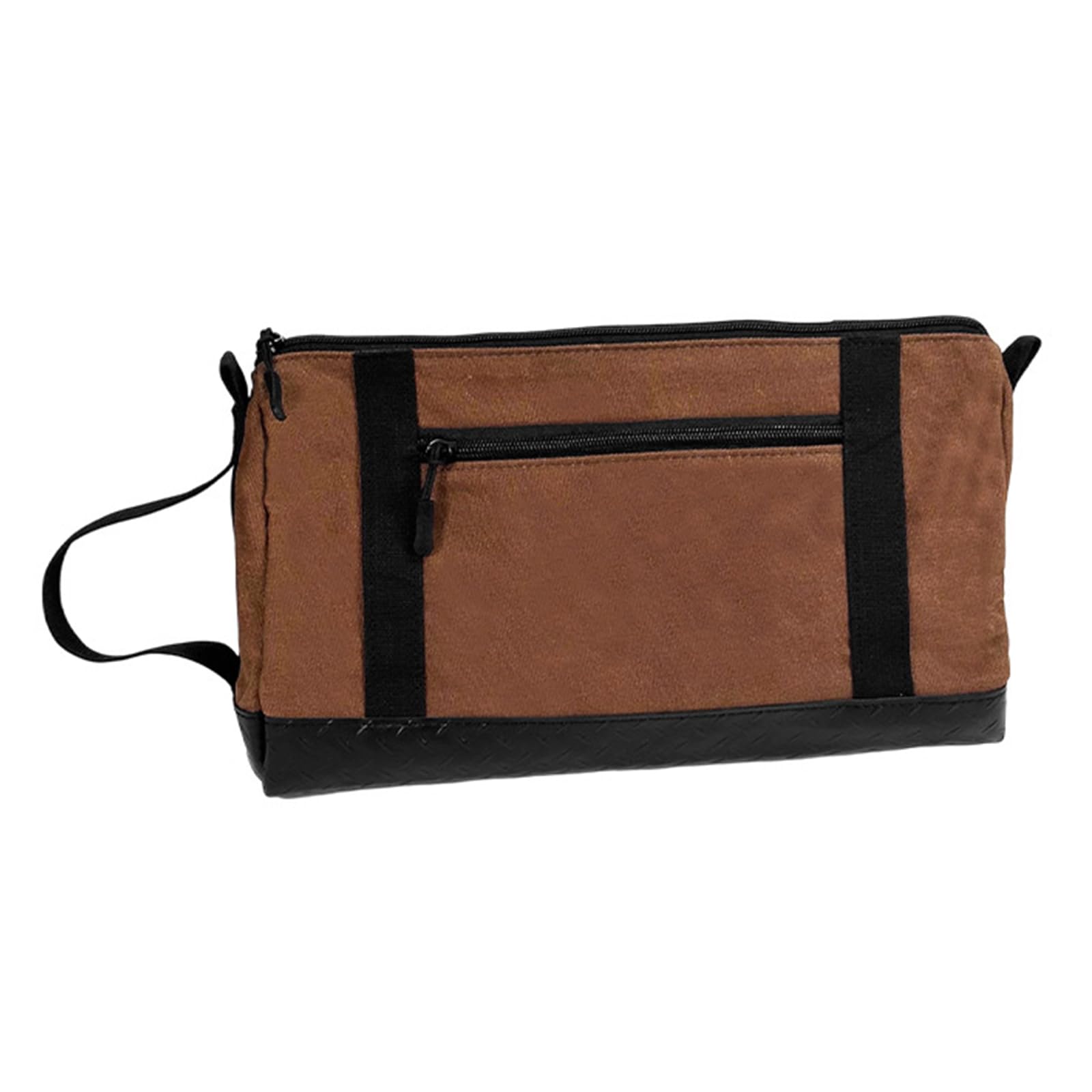 Spacious Tool Organizers Bag Waxed Canvas Zippered Pouches Reinforced Bottom Ideal for Small Tool Storage Canvas Zippered Pouches
