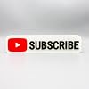 SignKraft3D Custom YouTube Inspired Nameplate – Personalized Channel Plaque for Vloggers, Boys, Girls, Desk or Wall Decor, Social Media Influencer Gift, Video Creator Display, Custom Sign, 24CM Wide