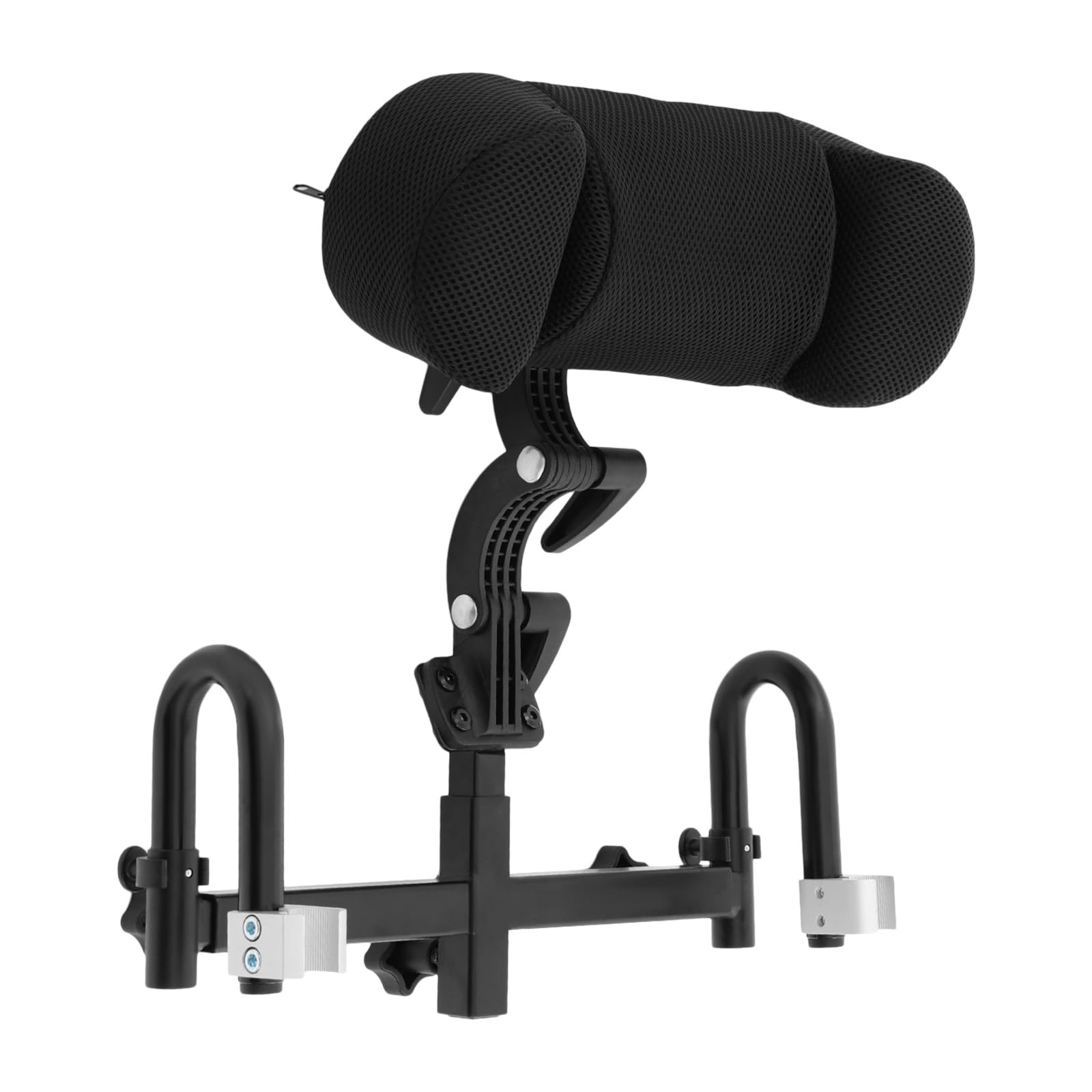 Cojín de cabeza para silla de ruedas, ajustable, 30 – 50 cm, altura 36 – 58 cm, ancho acolchado para respaldo trasero negro