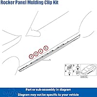 Vista 3 de OAUTOO Kit de clips de reparación de bordes laterales de cuerpo para BMW Serie 3 E36 E46 E90 Umbral de la puerta Vivienda de rueda Rocker Moldeo Clip