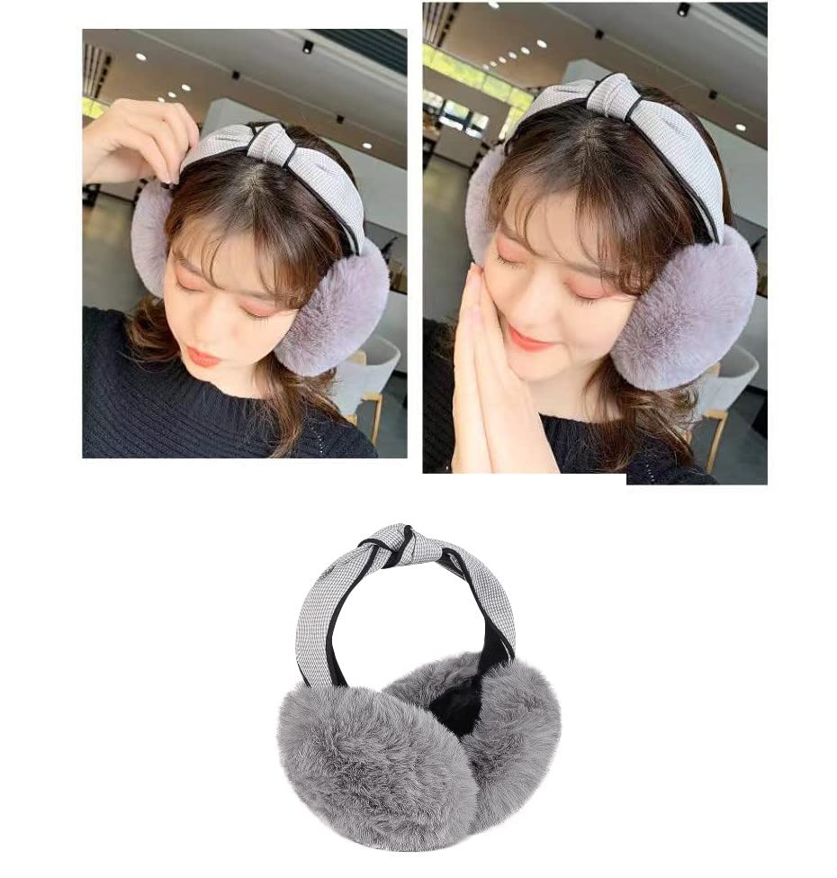 Women Warm Earmuffs Girl Cute Outdoor Ear Warmers Winter Furry Adjustable Ear Covers Packable Kid Cartoon Elephant Earmuffs4