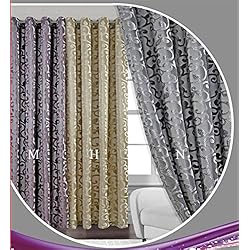 Cortinas Confeccionadas Leroy Merlin ForenTex - Cortina Terciopelo Semi-Opaca (M-0546), Morado, 145 x 260 cm