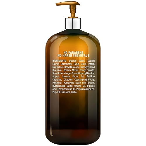 Miniatura 5 de Majestic Pure Argan Oil Shampoo - Fórmula de restauración de cabello suave enriquecida con vitaminas para uso diario sin sulfato para todo tipo de