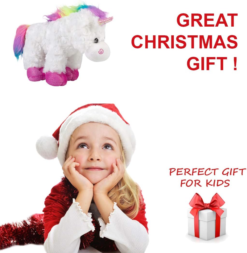 Unicorn Stuffed Animal, Plush Unicorn, Rainbow Horse, Pink Pony, Fluffy Soft Cute Toys, Perfect Toy for Kids, Girls and Boys, 10 inch Size - Image 7