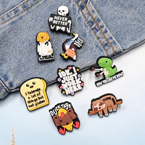 Image of Cute Pins Bulk,Funny Backpack Pin Lapel Badge Pins Set for Jackets,Hats,Backpack