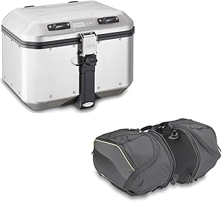 givi bauletto dolomiti dlm46a + borse laterali ea127 compatibile con yamaha mt-07 mt07 2018 2019 2020 mototopgun