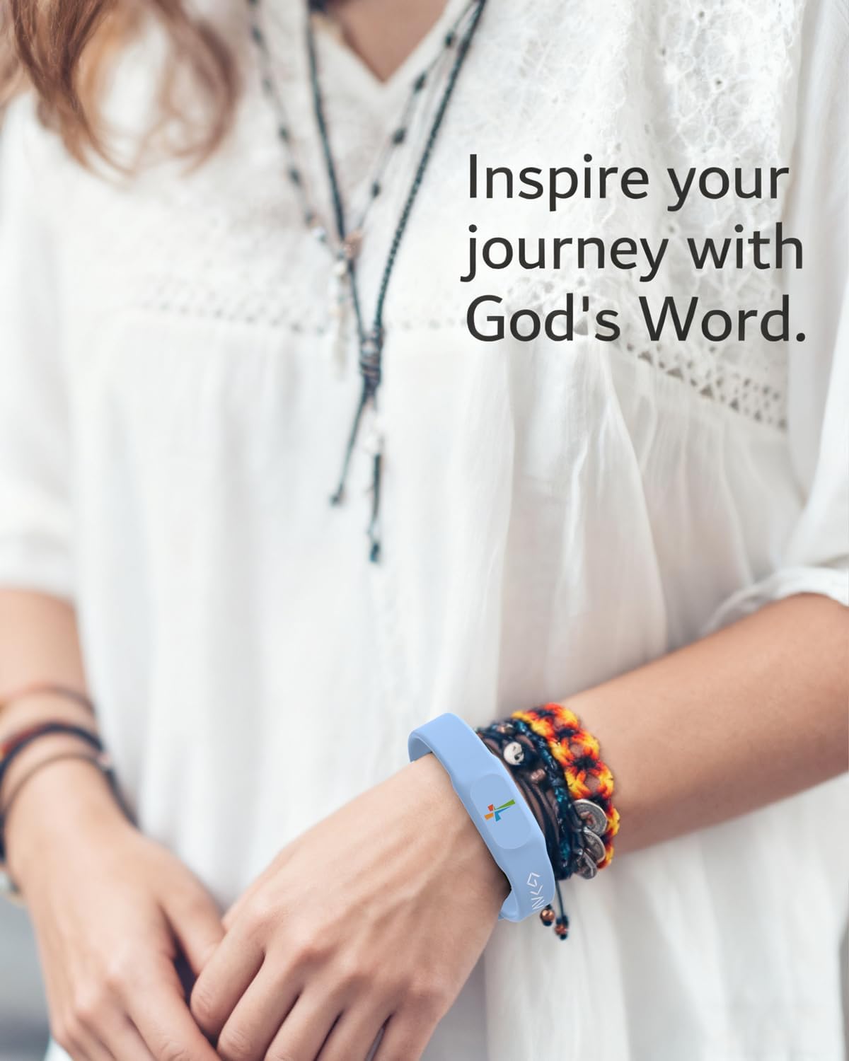 Bible Verse Bracelets – Silicone NFC-Enabled Faith Bracelet for Women & Men, 8 Colors Representing Emotions