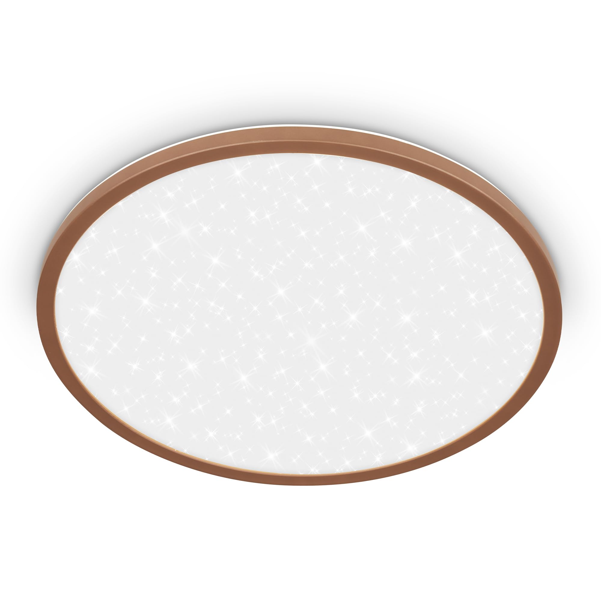 BRILONER - LED Panel with Indirect Light, Starry Sky, Neutral White Light, LED Panels 37.5 X 4.5 cm, Coffee