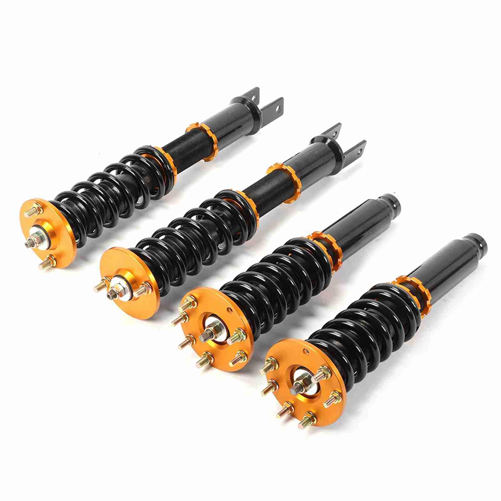 Zestaw Zawieszenia Coilover, Regulowane Metalowe Amortyzatory do 2008-2012, Zawiera 4 Sztuki, łatwa Instalacja