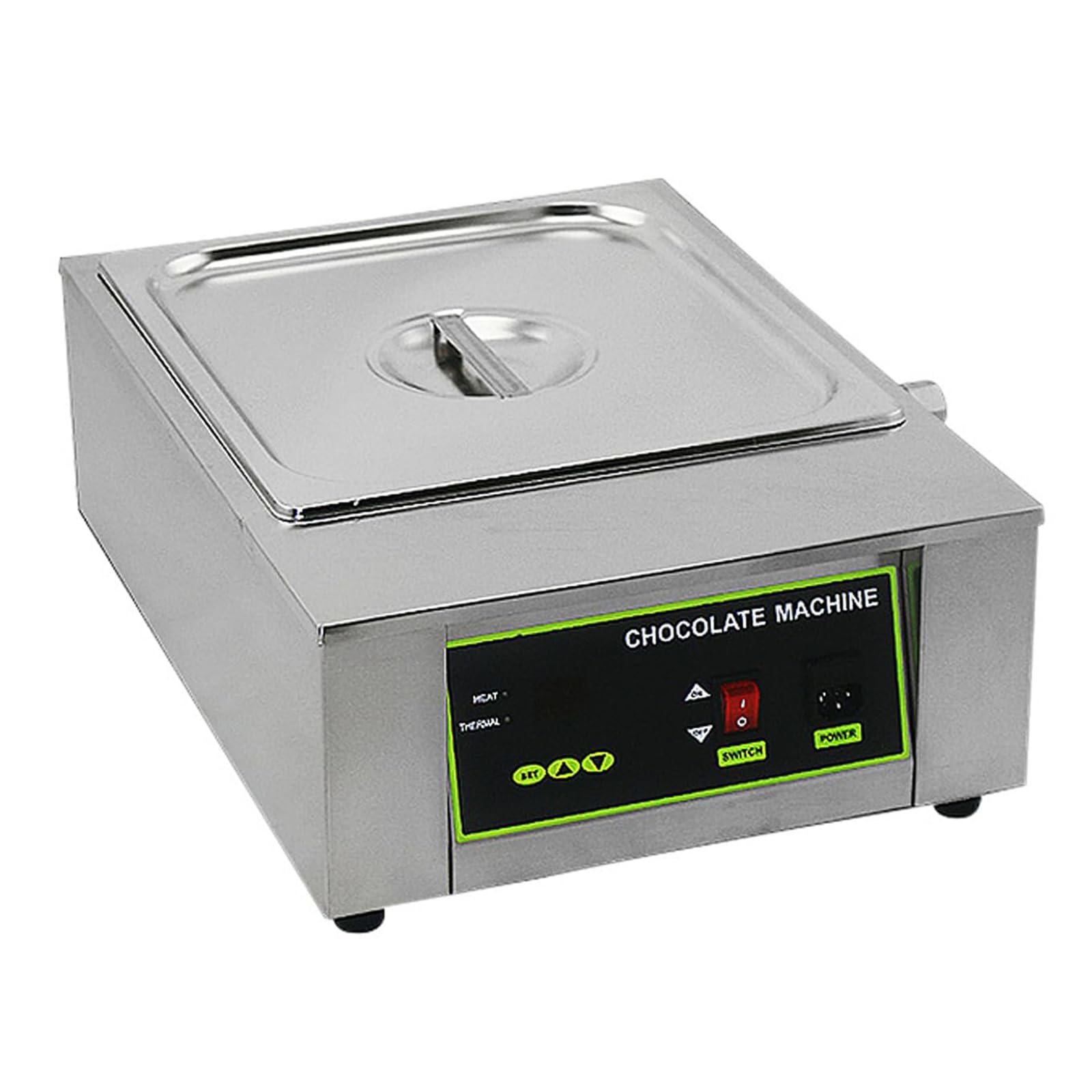 Máquina de fusión de chocolate comercial, control de temperatura digital para panadería y tienda de dulces