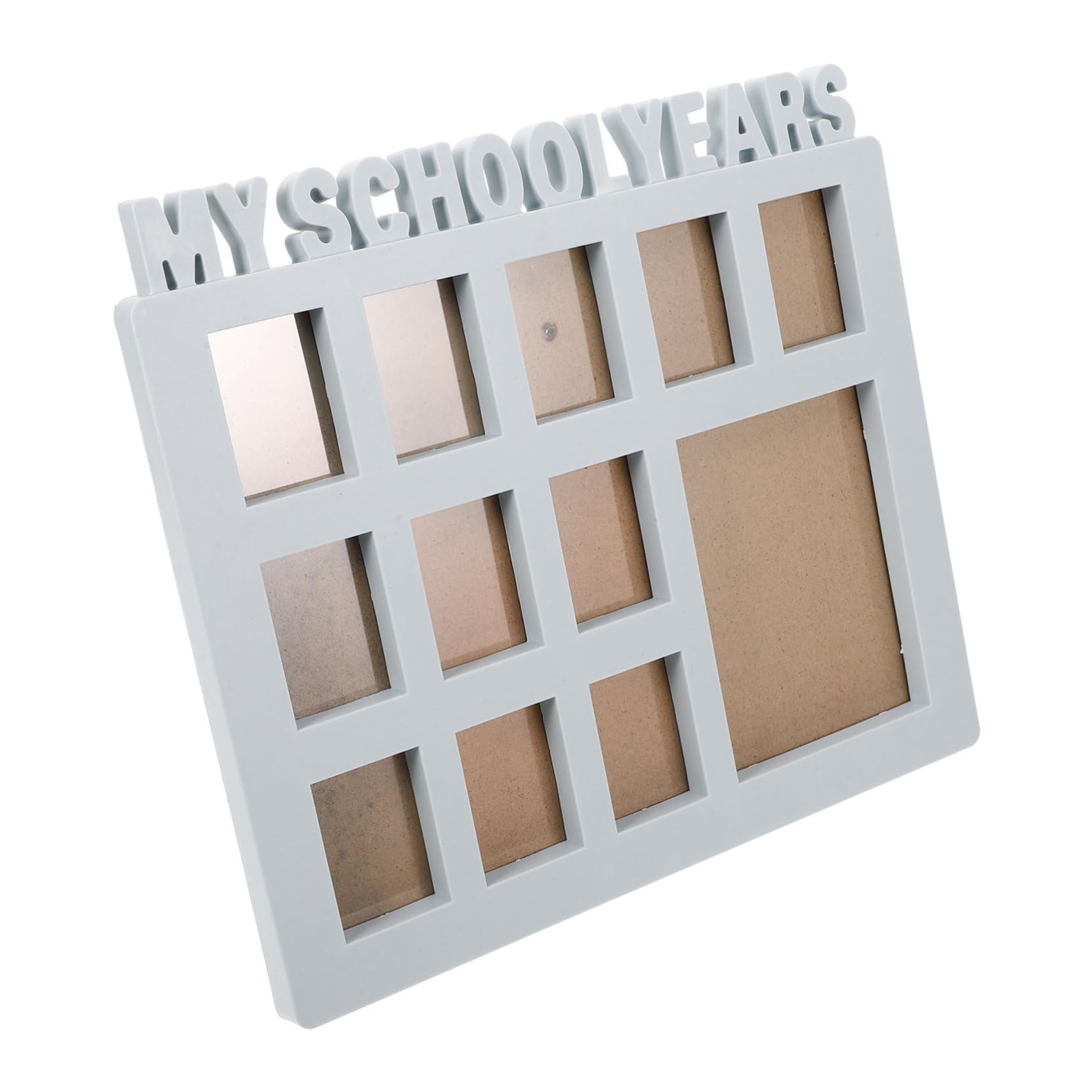 VOSAREA School Years Photo Frame Collage for Children and Students, Blue Plastic Material, Modern Design with Delicate Craftsmanship, for Bedroom Keepsake and Displaying Growth Memories