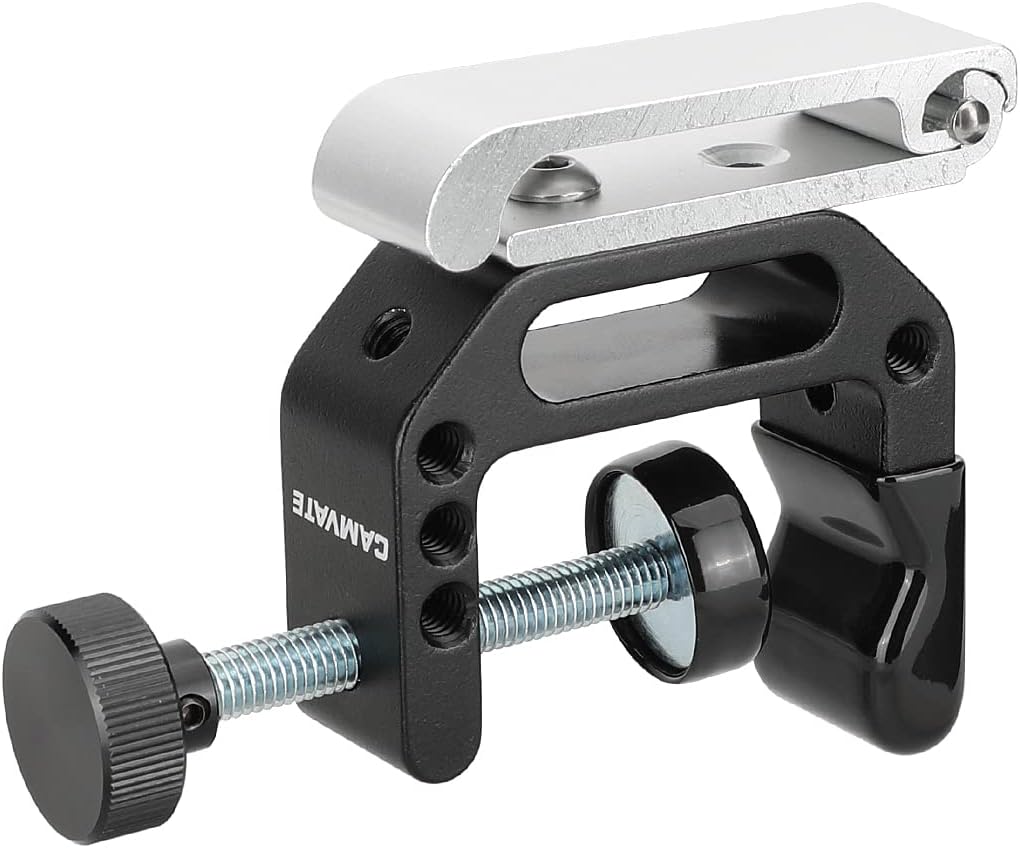 CAMVATE Foldable Wall Hanging Hook for Tool Storage + C Clamp with 1/4" & 3/8" Mounting Points - 3089