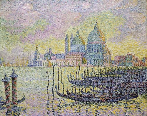 Pintura al óleo del Gran Canal de Venecia, lienzo impreso de alta fidelidad 60x90cm