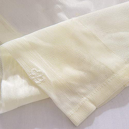 Small Curtains Valances For Kitchen Tier Cafe Window Lace Valances 1 Panel 29" X 24" Beige Amidaky #TOP6