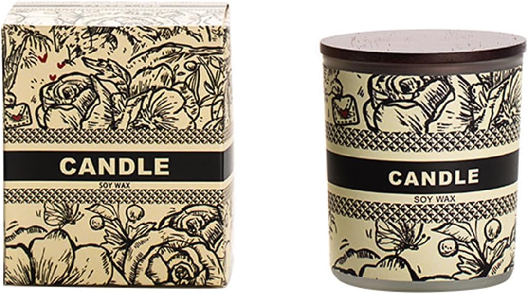 Chinese Smoke Free Scented Candle Soy Wax Indoor Lasting Scent Bedroom Sleeping Gift Bridesmaid Gift (Hazelnut Mocha)