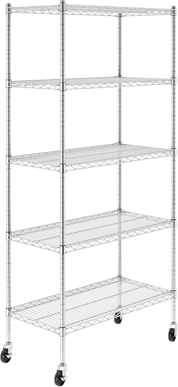 SafeRacks NSF Certified Storage Shelves, Heavy Duty Steel