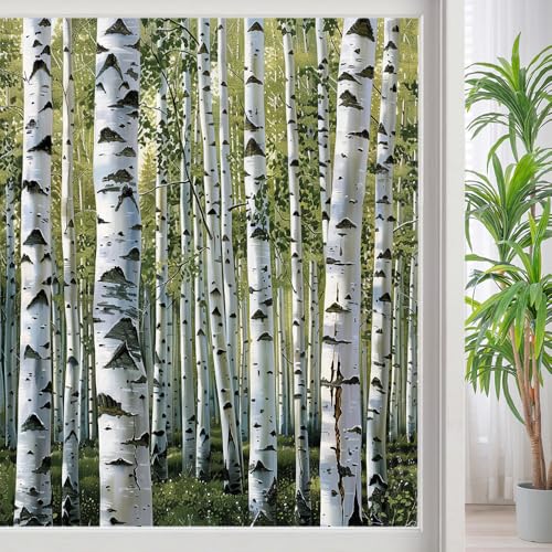 Vinilo adhesivo para ventana Watercolor Birch Tree 15.7x23.6 in miniatura 1