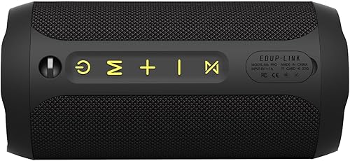 Miniatura 2 de EDUPLINK - Bocina portátil inalámbrica con Bluetooth impermeable IPX7 con bocinas de mayor sonido, 20 W con interruptor y conexión Bluetooth, modo
