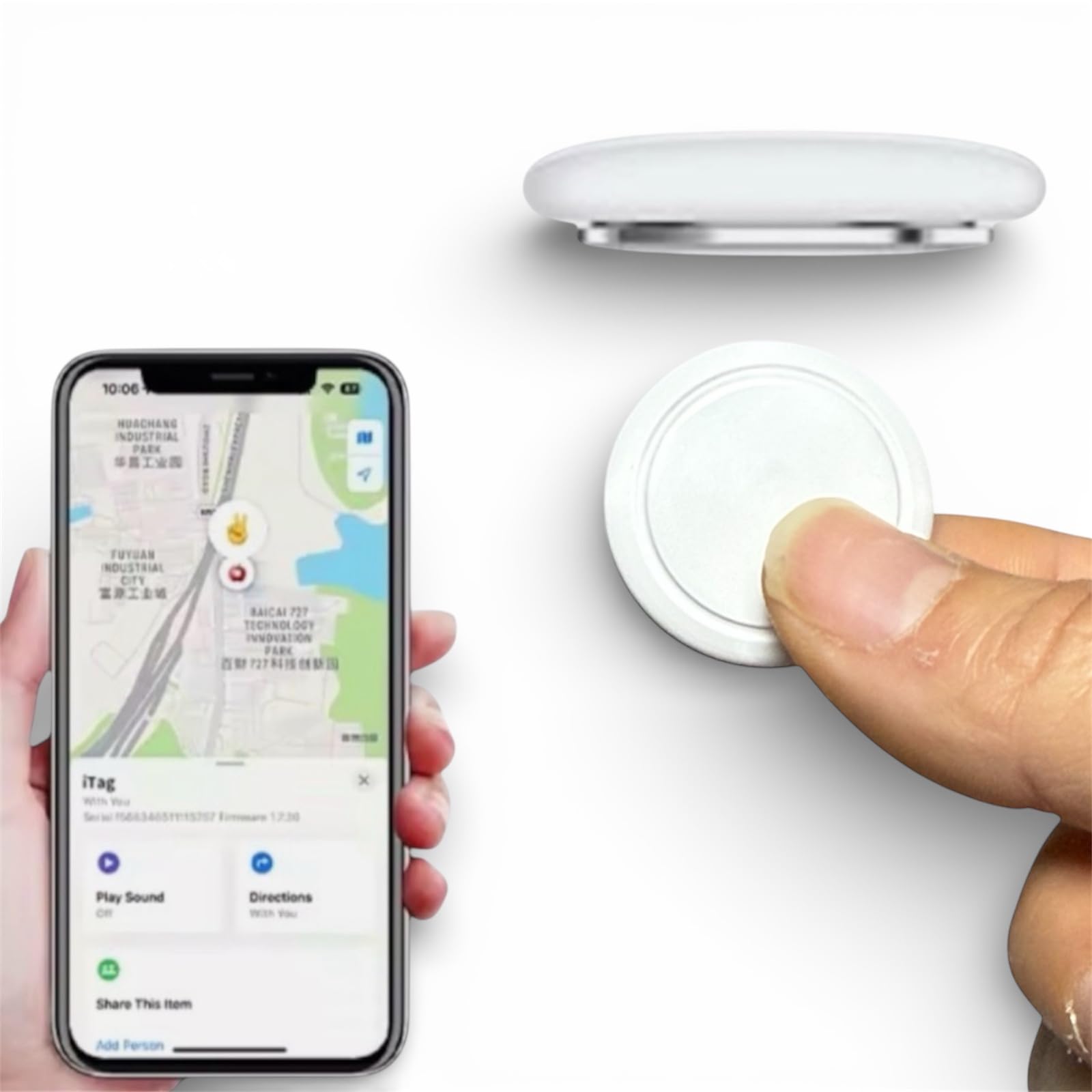 Mini GPS Tracker Micro Localizzatore Satellitare per iPhone, Senza SIM, 12 Mesi di Autonomia, auto moto, bambini