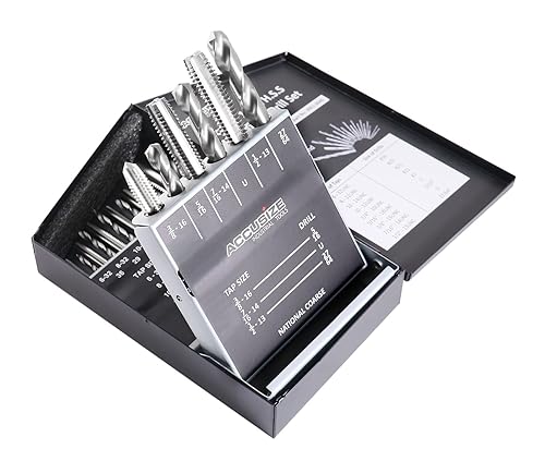 Miniatura 6 de Accusize Industrial Tools #0001-0040 18 unidadesSet de H.S.S. unidades para taladrar y desbarbar, UNC