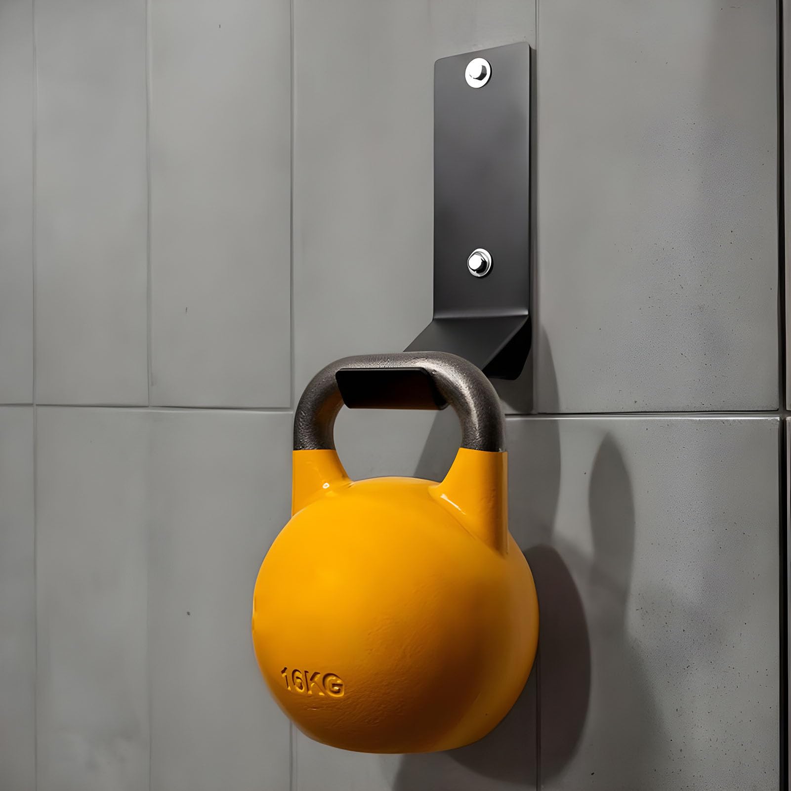 Kettlebell-Ständer, Kugelhantel-Halterung für Kugelhanteln aus massivem Stahl | Wandhalterung für Kettlebell-Haken aus massivem Stahl | Wand-Organizer für Gymnastikhalterung, Kettlebell-Zubehör für Gy