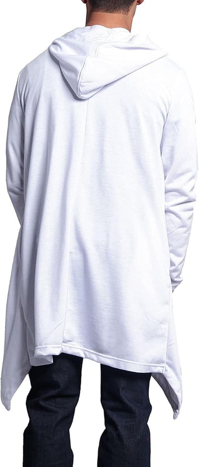 VICTORIOUS Men's Long Length Cloak Cardigan Hoodie