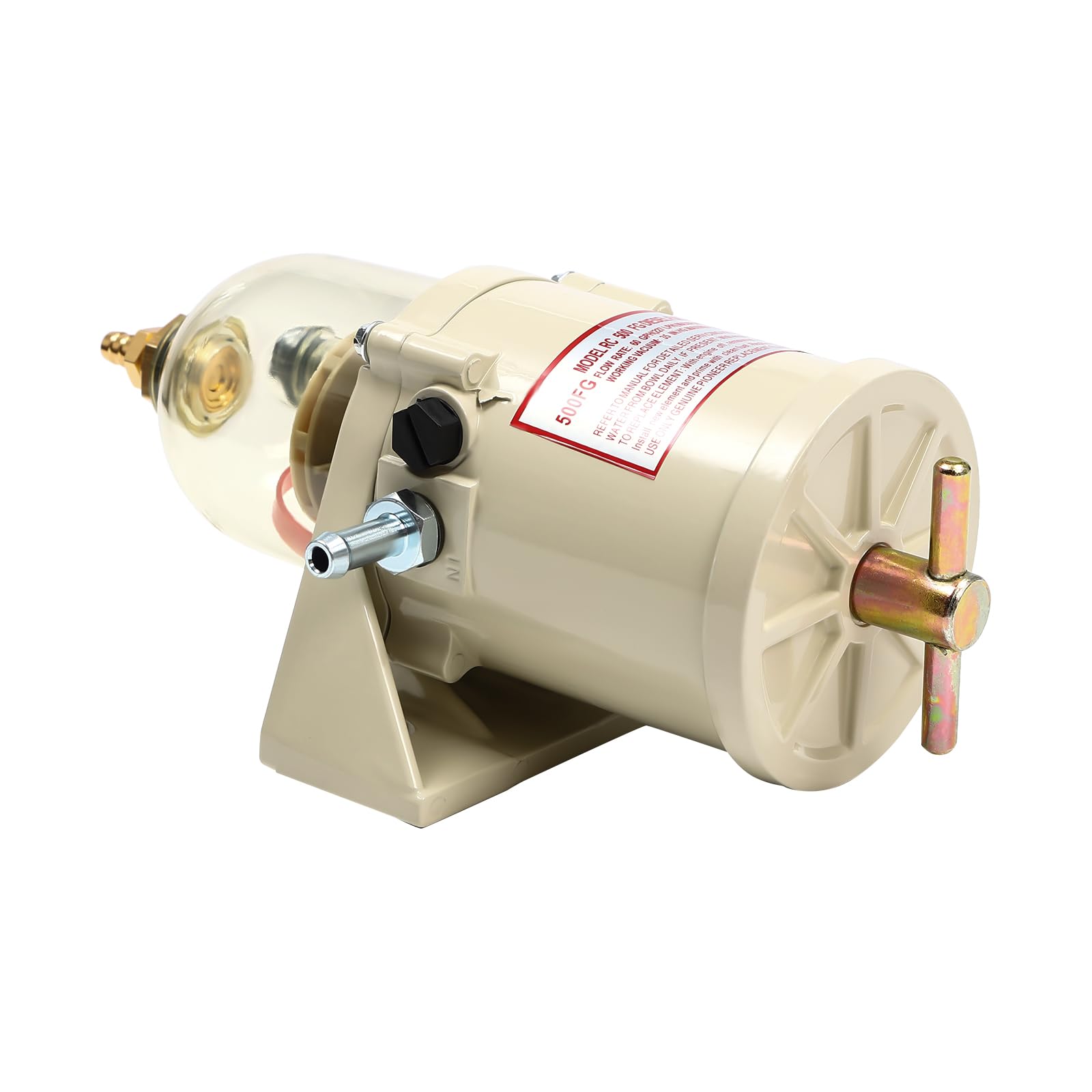 Kit de filtro de separación de agua, filtro de combustible diésel, separador de agua, 500 FG, 500 FH, diésel, camión, gasolina, racor, separador de aceite y agua para 60 GPH con perno
