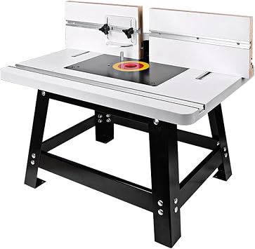 Router Table with Stand and Adjustable Fence,Benchtop Router Table for Wood Router24x15.8x14.6"