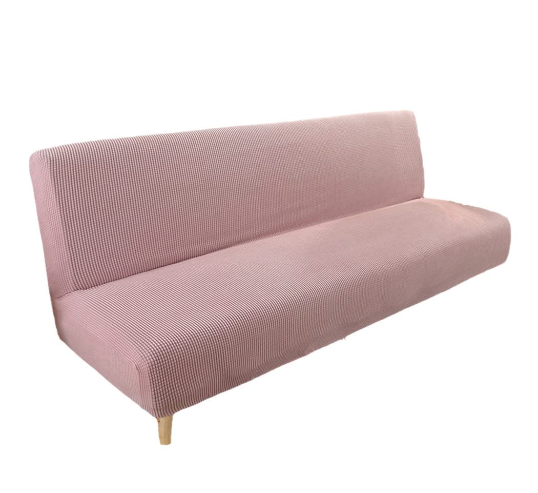 Housse de canapé sans accoudoirs KEHAIOO en tissu polaire élastique extensible gris