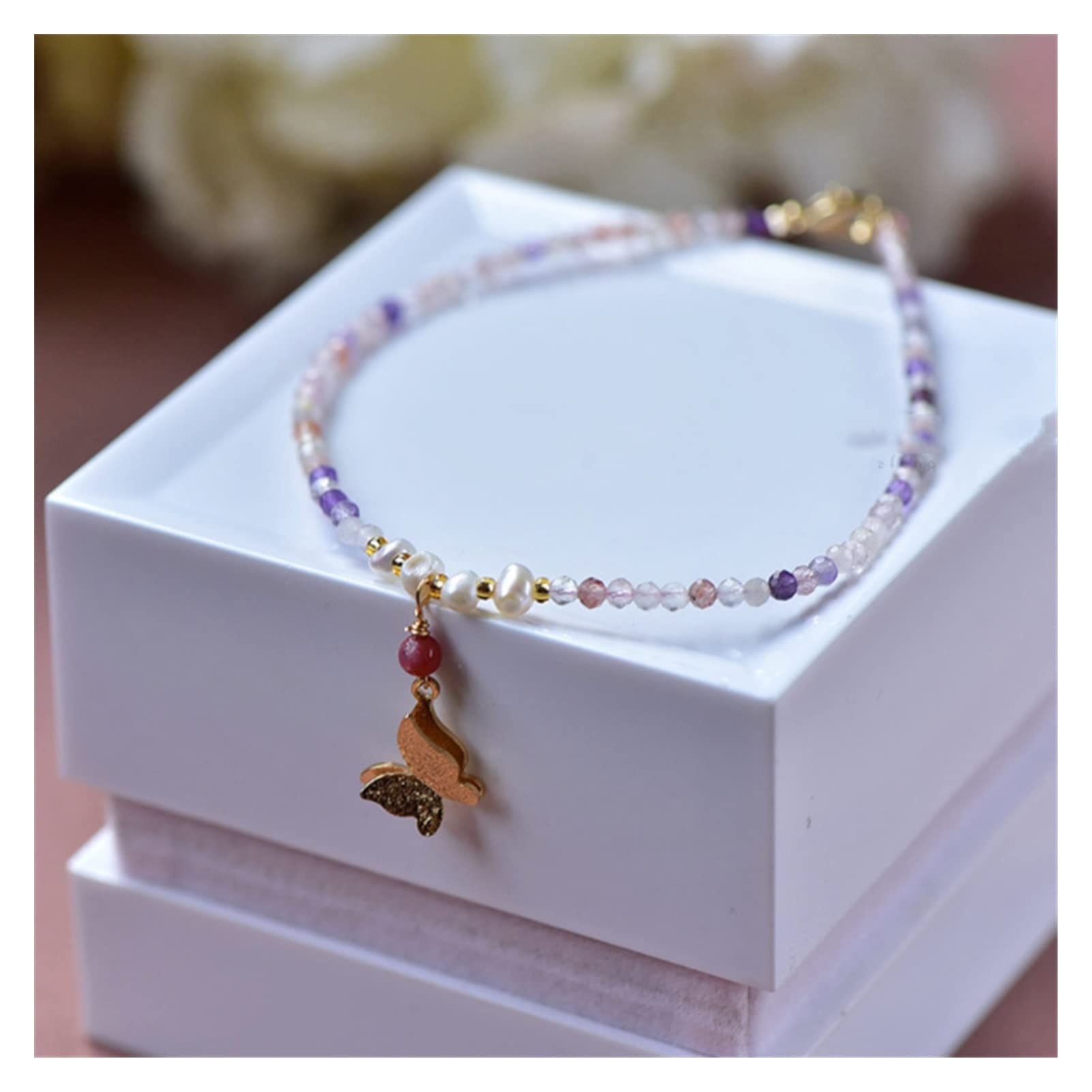 Fußkettchen/Fußkettchen Damen Fußkettchen Fußkette Fußkettchen mit Schmetterlingsanhänger für Frauen Strandschmuck Accessoires Fußkettchen