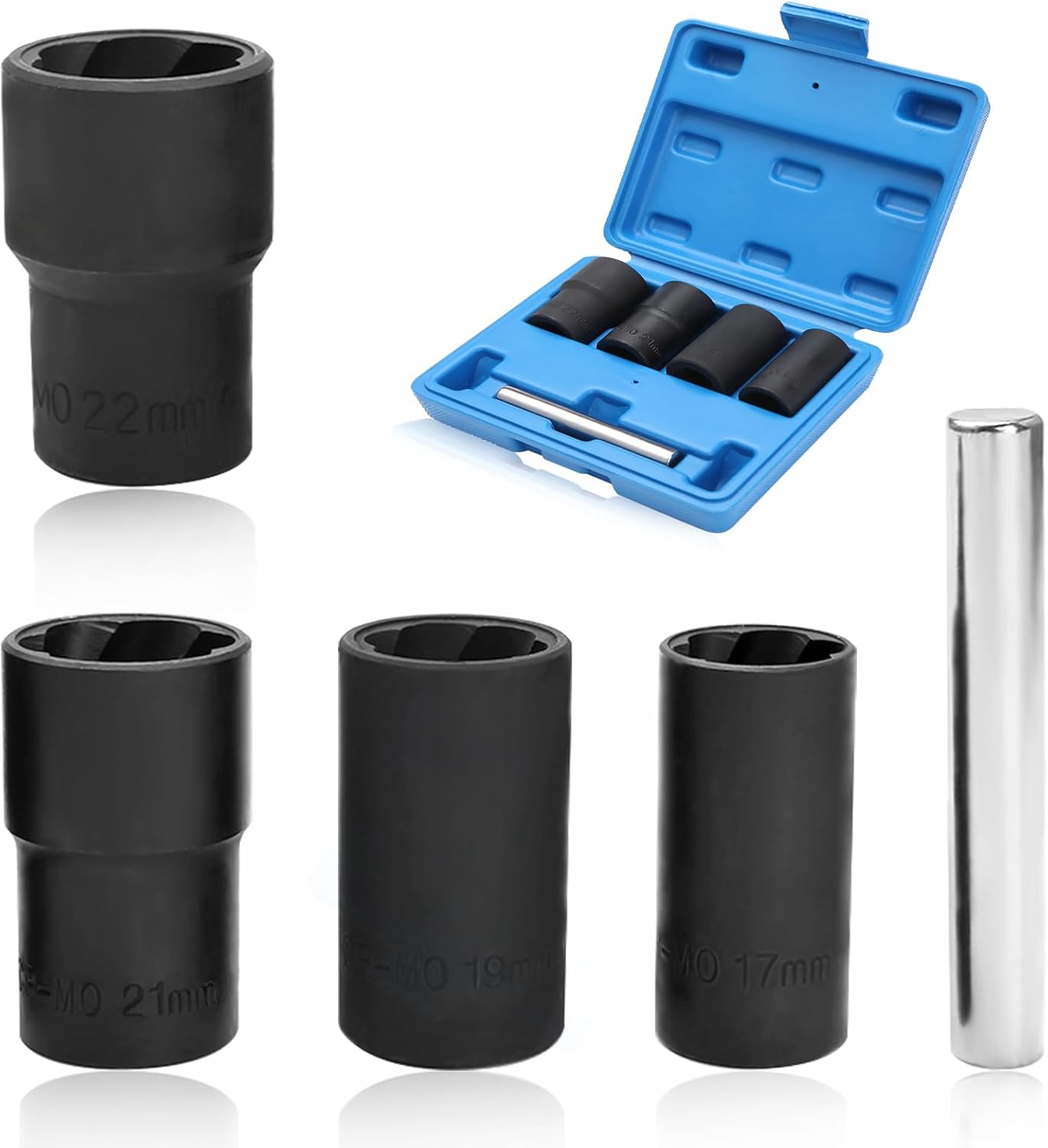 LEONTOOL Lug Nut Socket Set Lug Nut Remover Extractor Tool Twist Socket