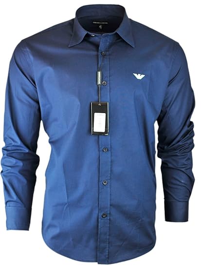 Armani mens shirts long sleeve Clearance
