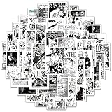 anime stuff Black white Anime stickers 100pcs tokyo revengers、one piece、naruto、haikyuu、demon...