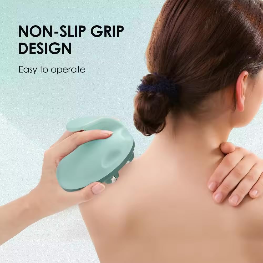 Kroywen 1Pc Round Shaped Massage Glove, Manual Glove Massager with 7 360-degree Magnetic Roller Balls, Hand Held Deep Tissue Manual Massager for Full Body Massage - 1(Multicolour) Kroywen 1Pc Round Shaped Massage Glove, Manual Glove Massager with 7 360-degree Magnetic Roller Balls, Hand Held Deep Tissue Manual Massager for Full Body Massage - 1(Multicolour)