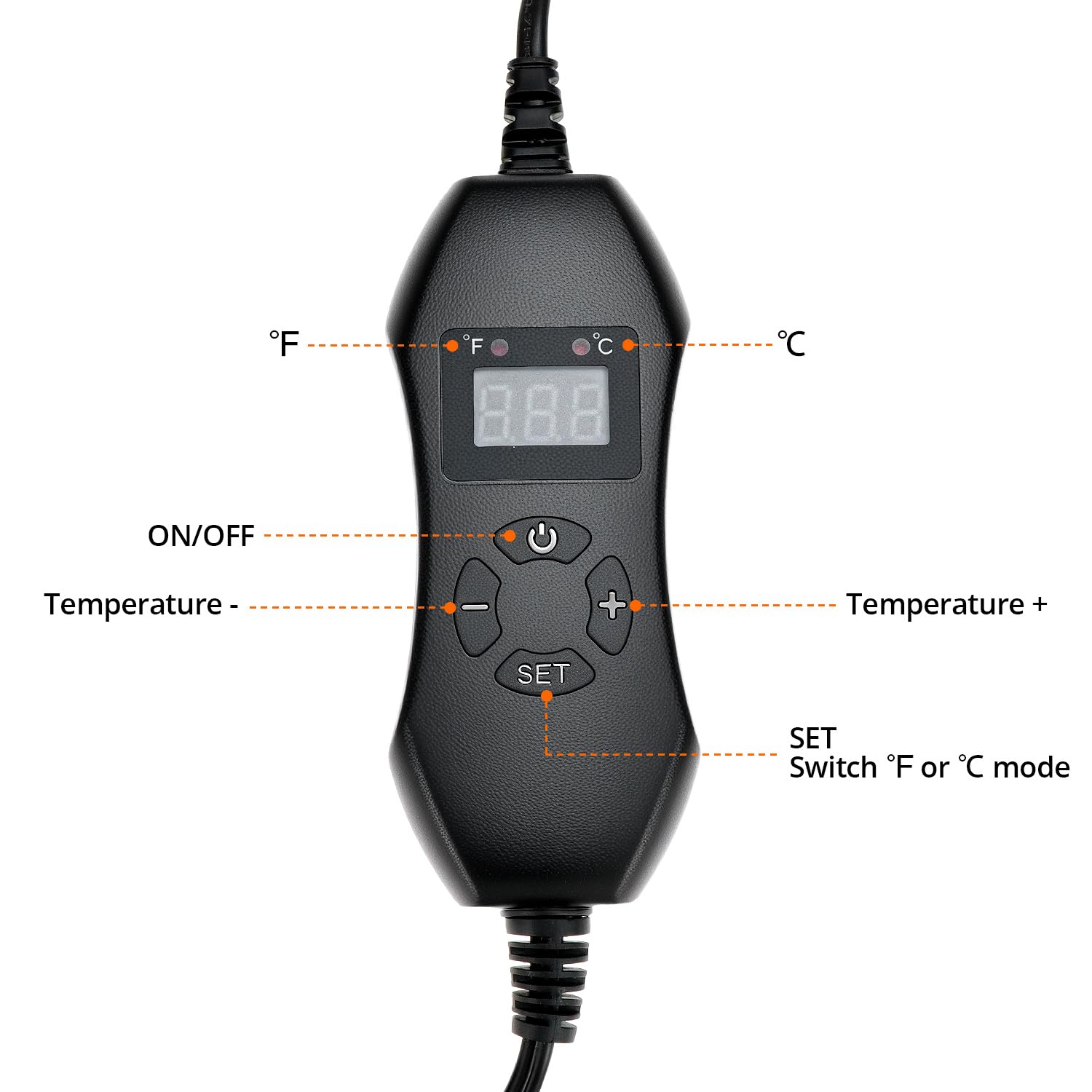 QWORK® Tappetino Riscaldante con Termostato, Tappetino Riscaldante Piante, 50 W 20 ℃ ~ 45 ℃ Intervallo di Temperatura Tappetino Riscaldante, per Serra Interna, Terrario, Acquario, Rettile