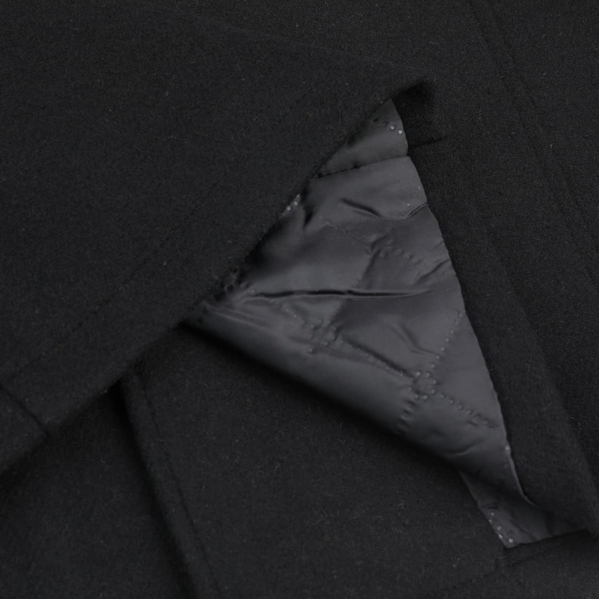 YOUTHUP Manteau Homme Hiver Chaud Long Veste en Laine Epais Parka Trench Coat Caban Manteau Hommes Habillé