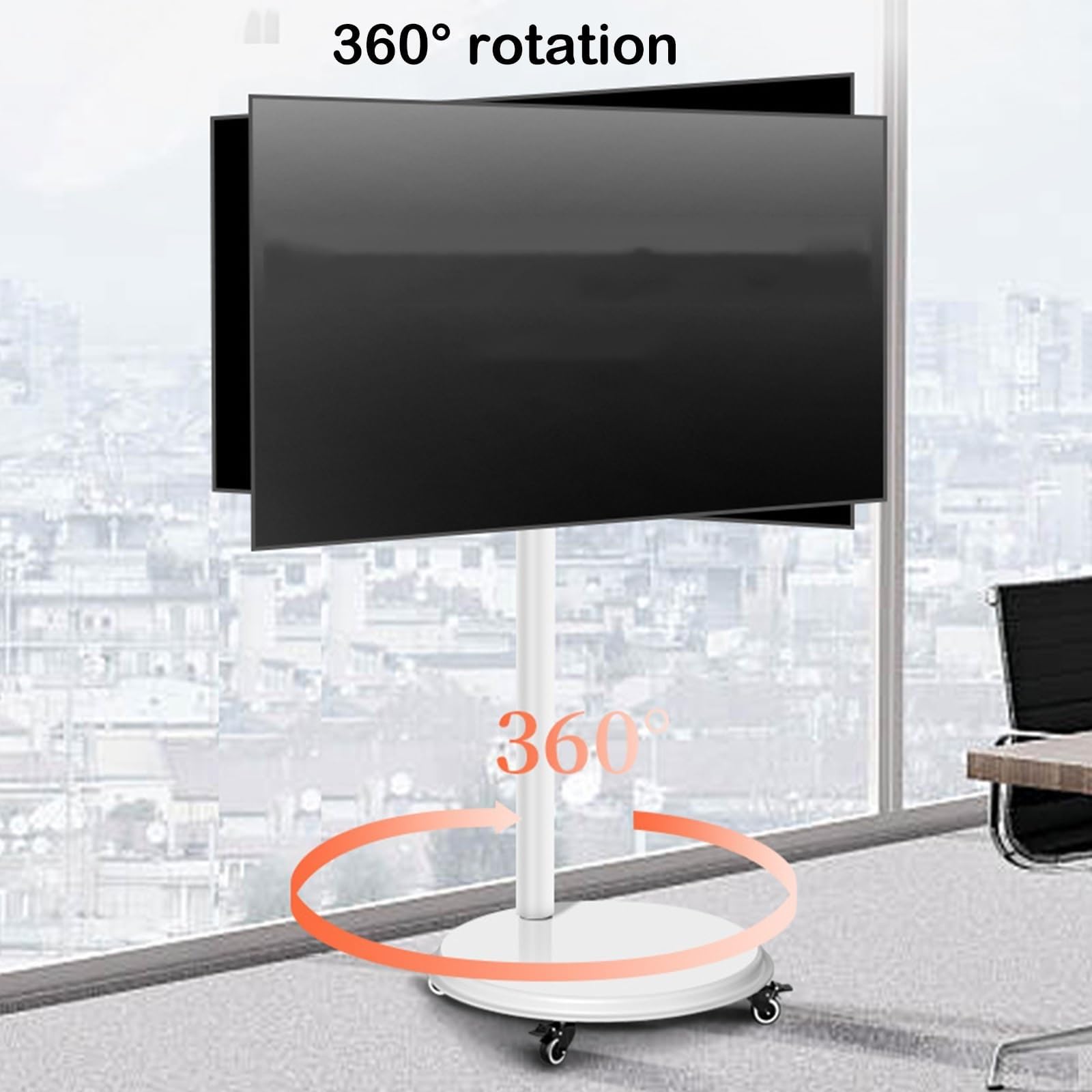 Supporto TV Da Pavimento Con Ruote 5Rcom - Mobile Per TV 24-55 Pollici Fino 30kg - Foto 7