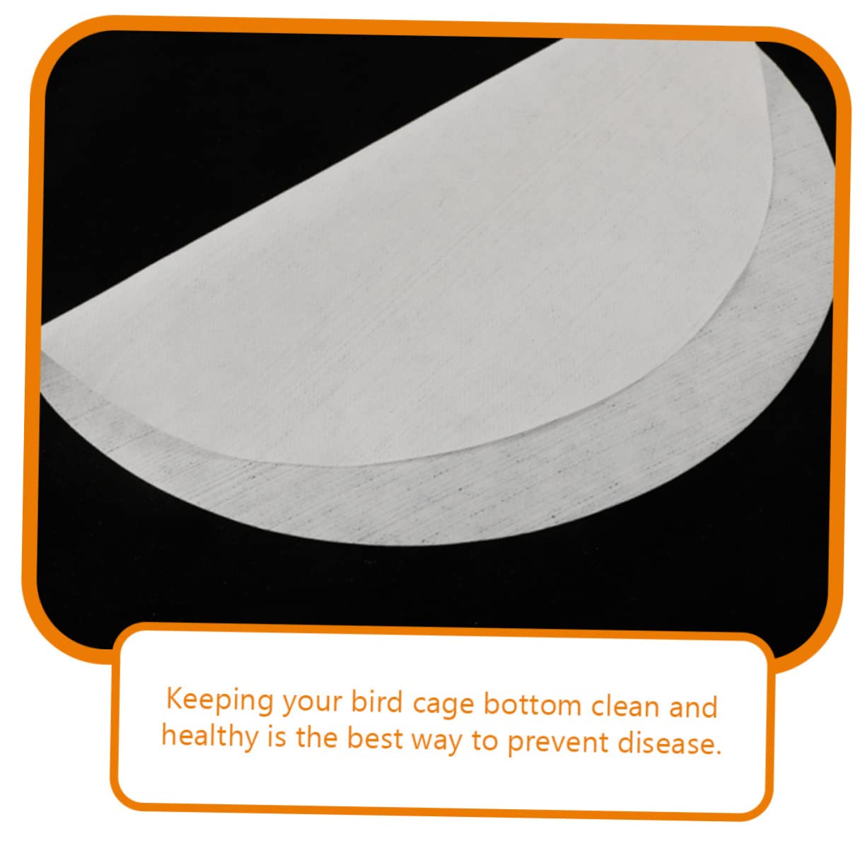 Toddmomy 100pièces Coussins Absorbants pour Cage à Oiseaux Feuilles Jetables pour Cage De Perroquet De Hygiénique Et Nettoyage Facile