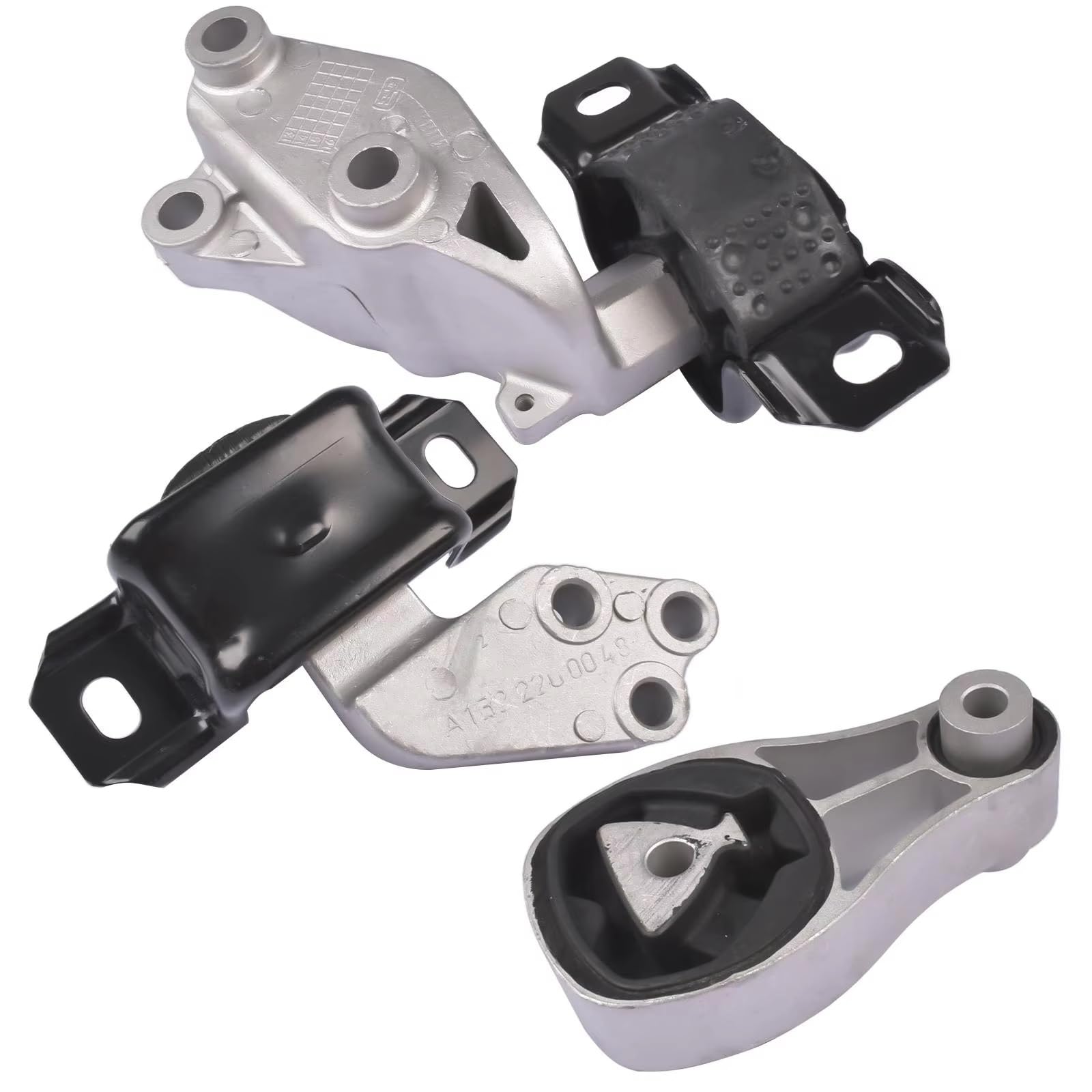 Kit supporto motore Compatibile con Smart Per Fortwo 451 1.0L L3 2008-2015 1322200048 1322200148 Set di 3 supporti motore e trasmissione